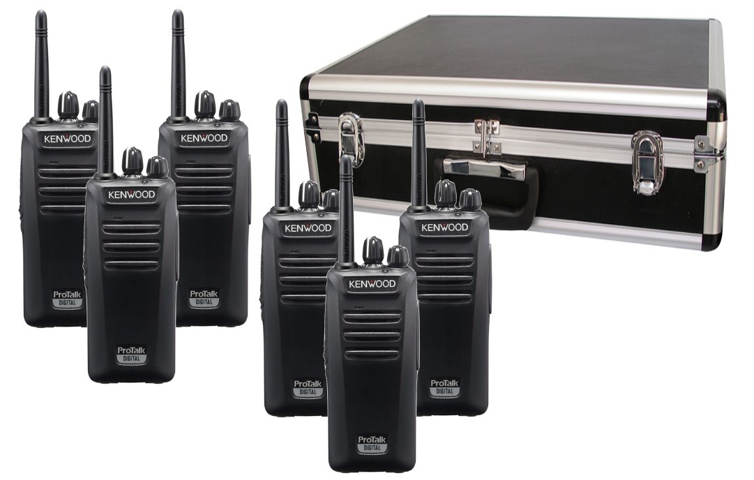 Kenwood 6er-Koffer-Set TK-3701 D ProTalk (PMR446 analog/digital)